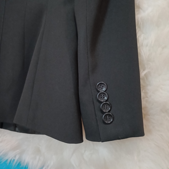Ann Taylor Black Front Button Suit Jacket Size 2p - Picture 6 of 13